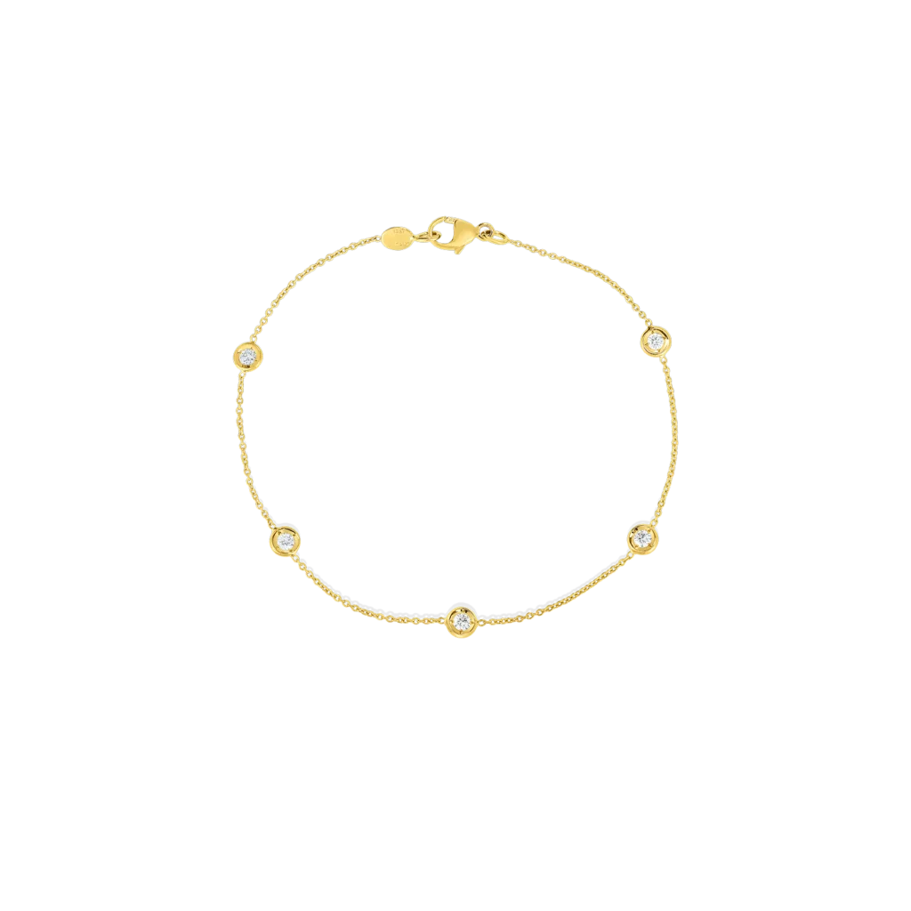 Bezel Set Diamond Bracelet