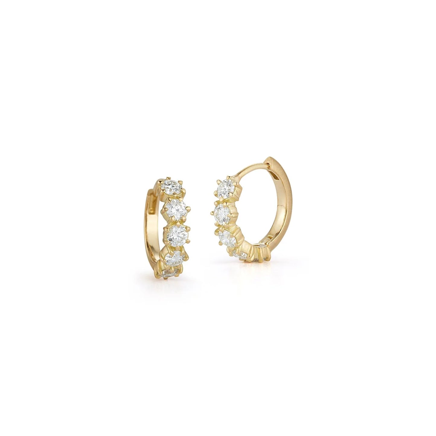 Gold Catherine Mini Huggies