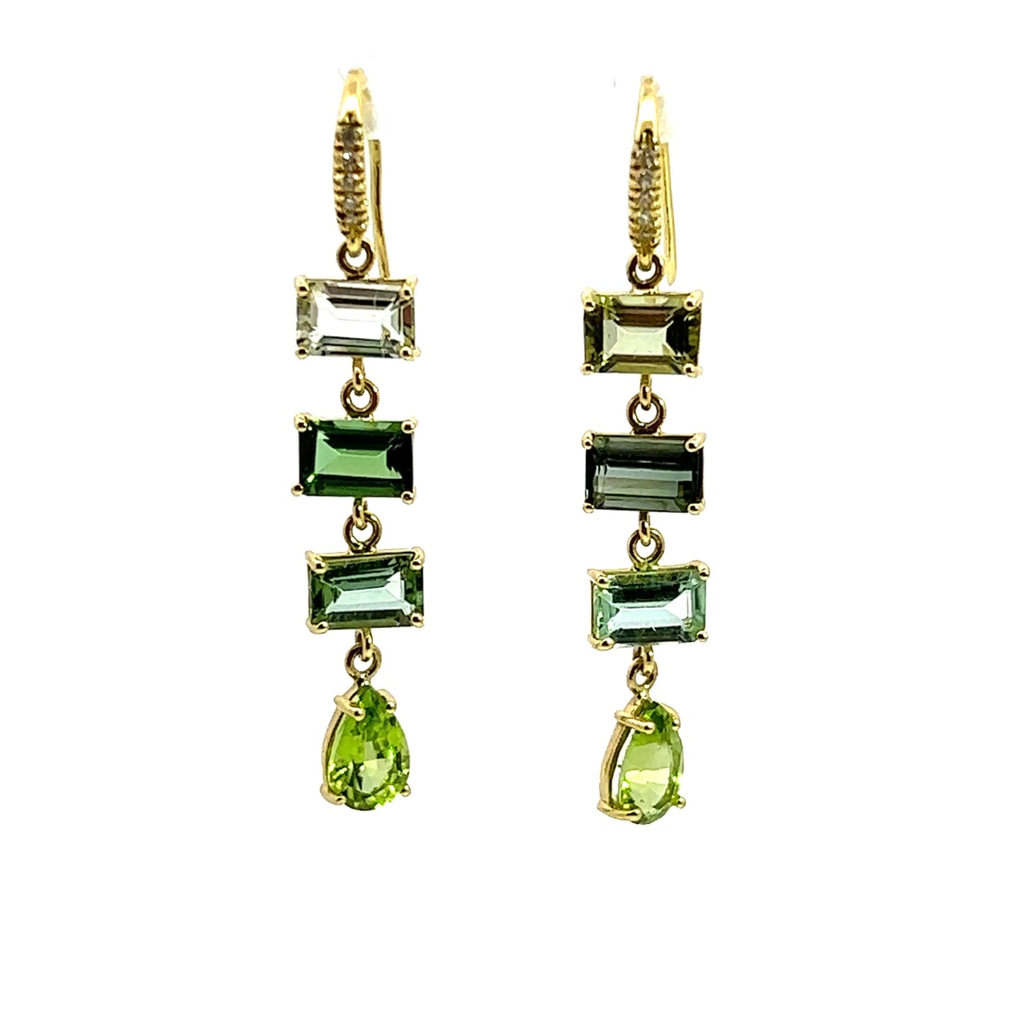 Green Tourmaline & Peridot Ring
