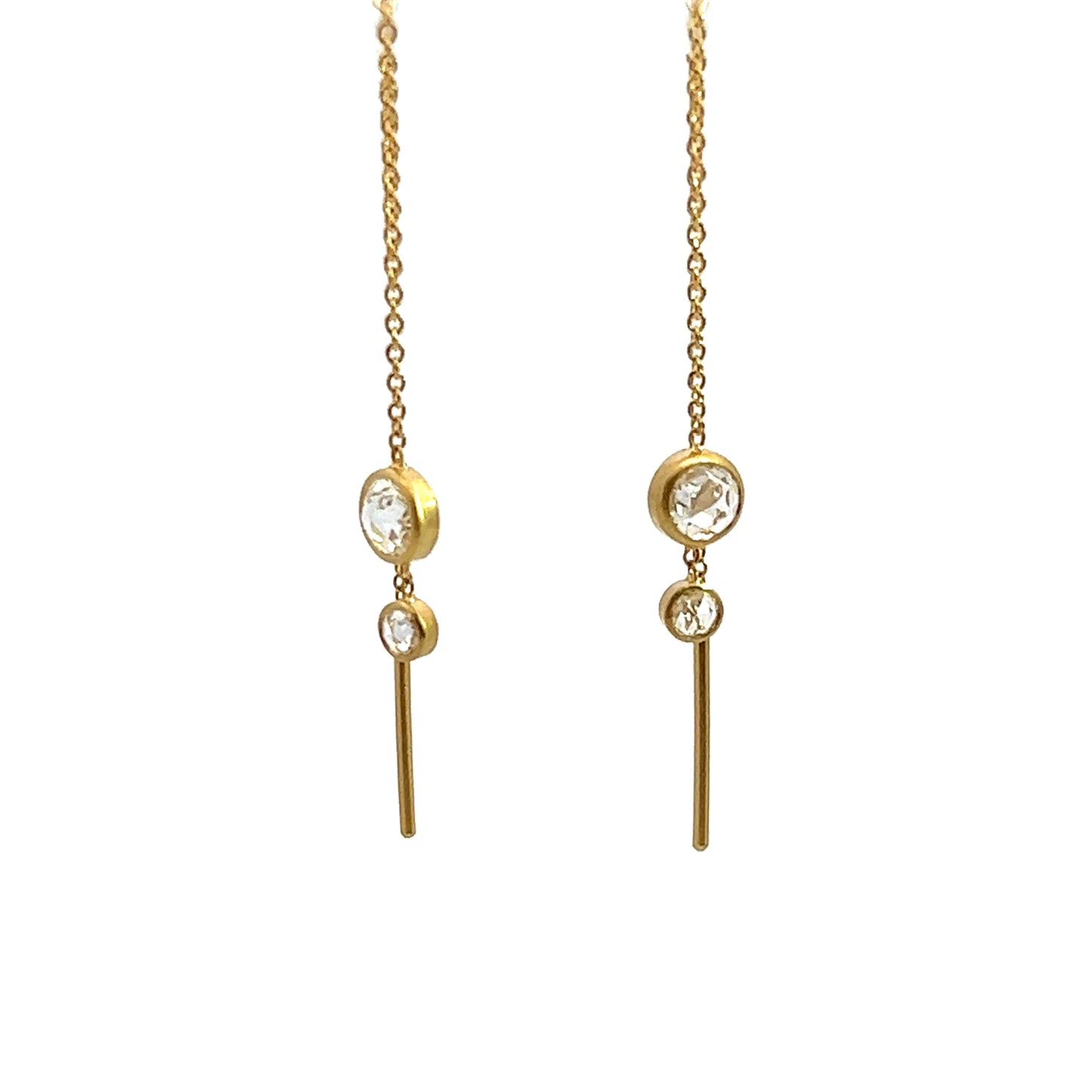 Gold & Diamond Earring Chain
