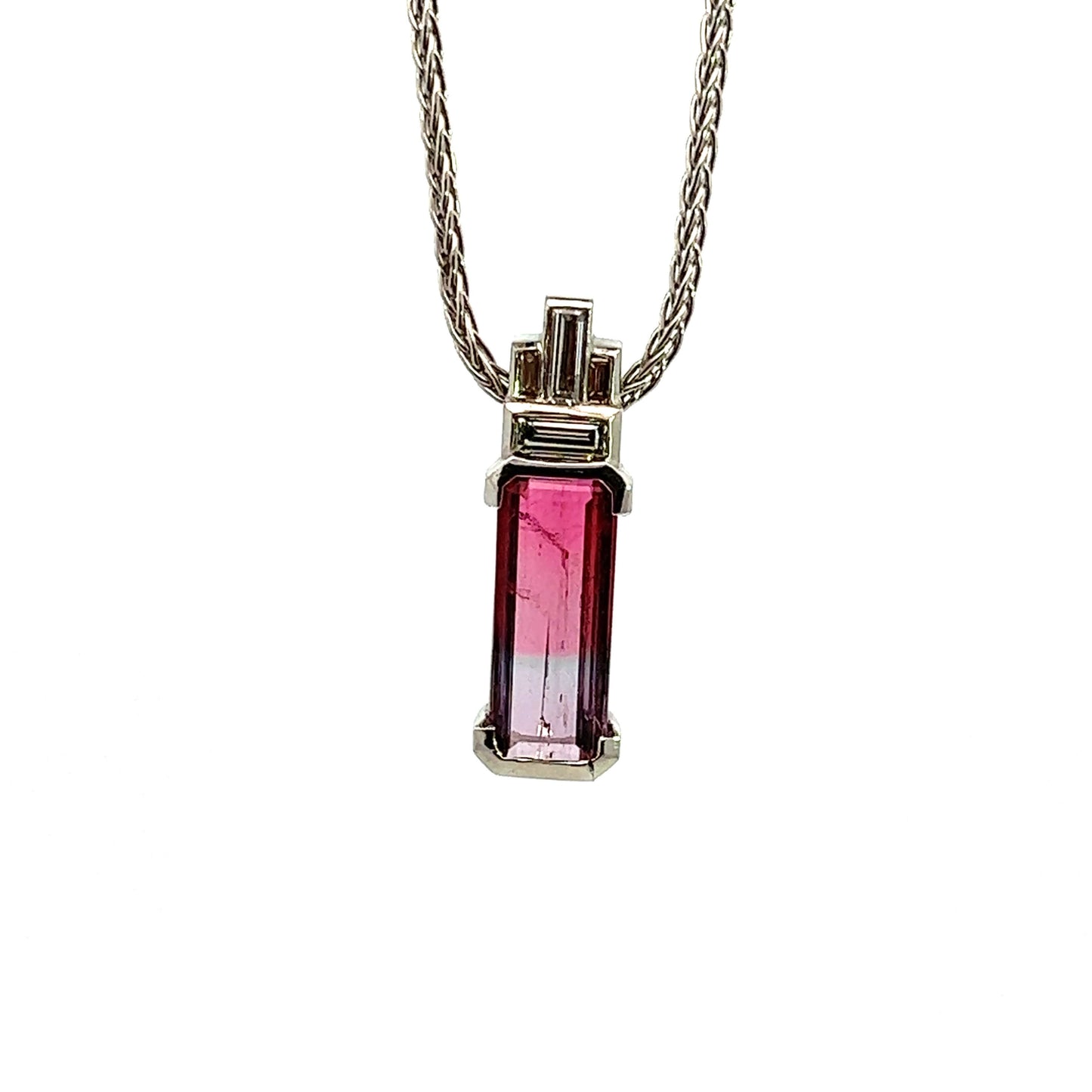 Bi-Color Tourmaline Pendant