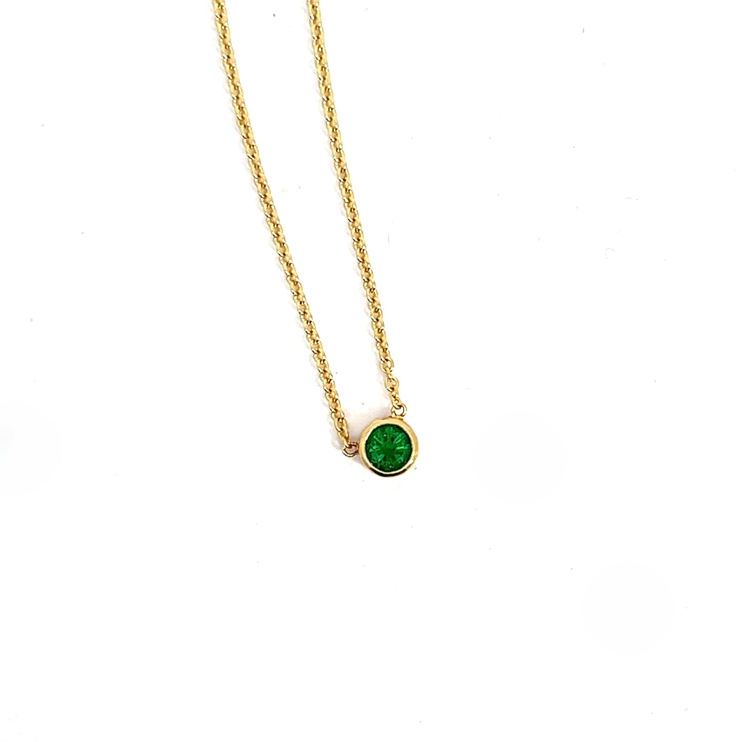 Round Emerald Necklace