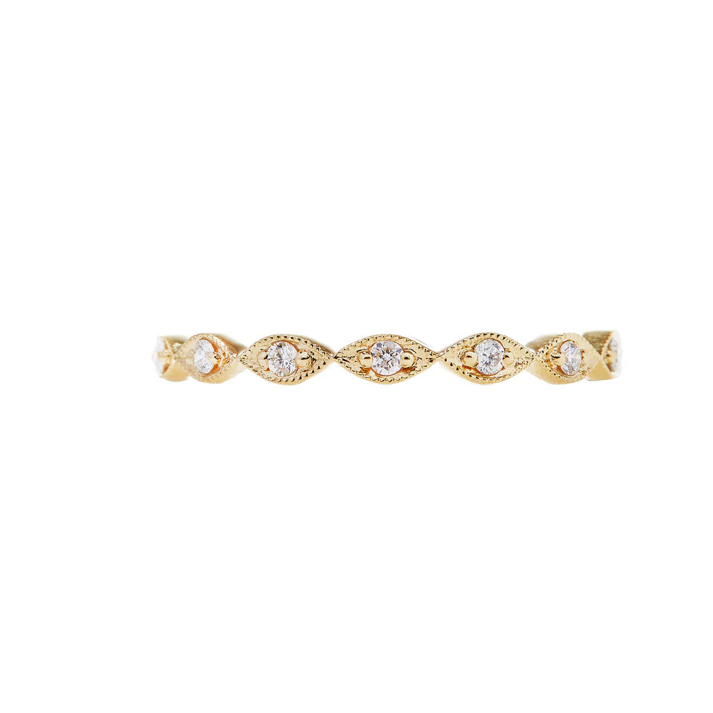 Eleanor White Diamond Band