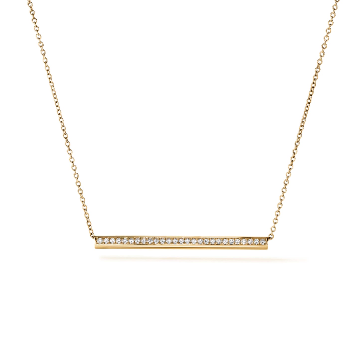 Barre Pavé Pendant Necklace