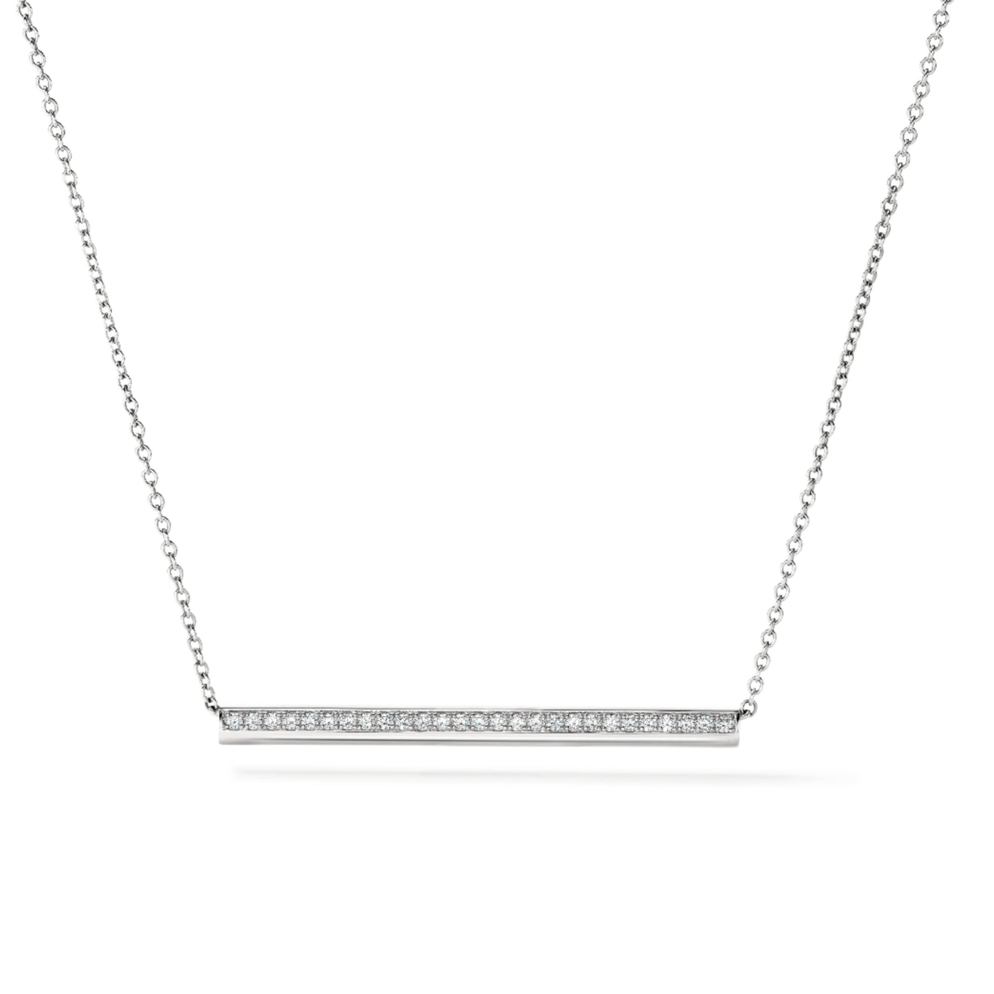 Barre Pavé Pendant Necklace