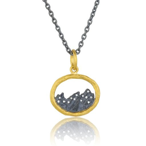Flatirons Necklace with Diamonds