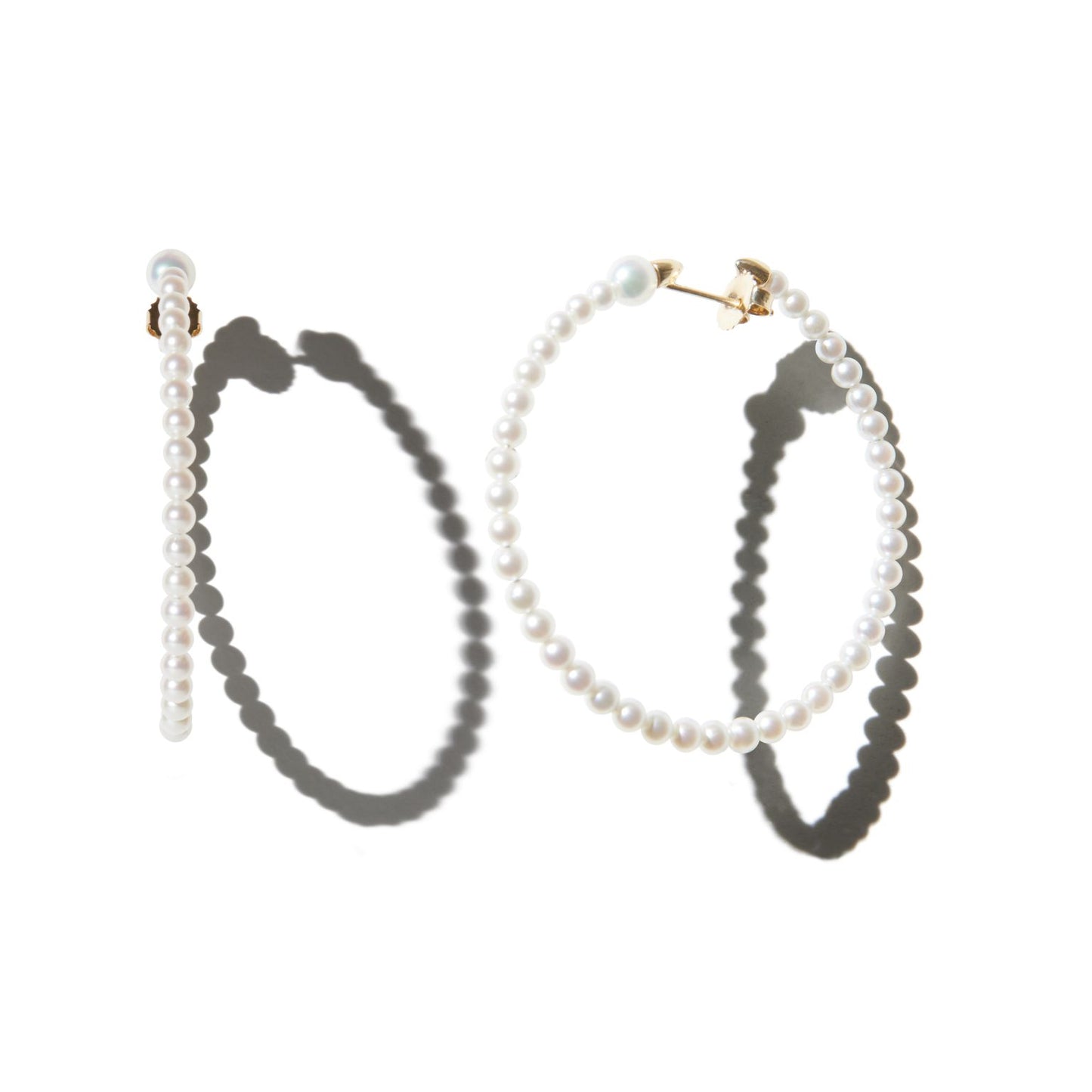 Pearl Hoop Earrings