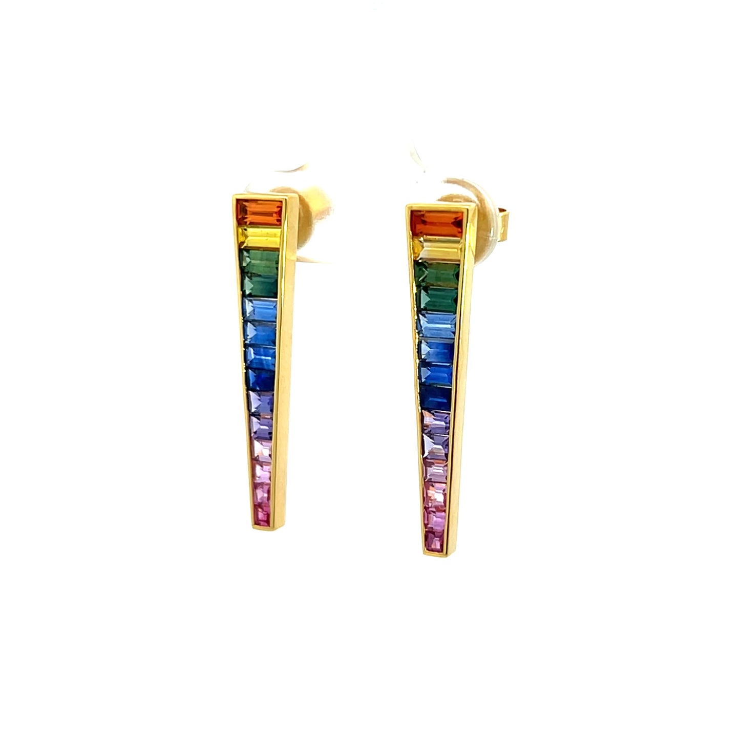 Rainbow Sapphire Earrings