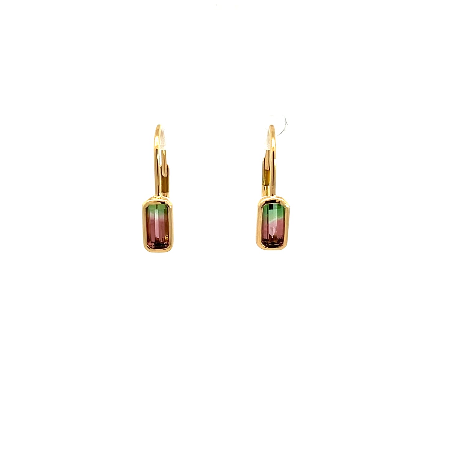 Bi-Color Tourmaline Earrings
