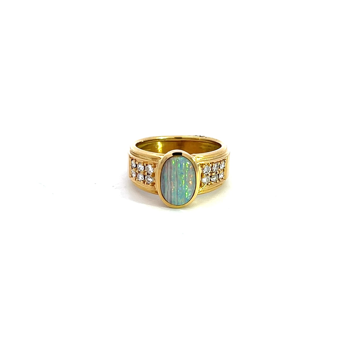 Opal & Diamond Ring