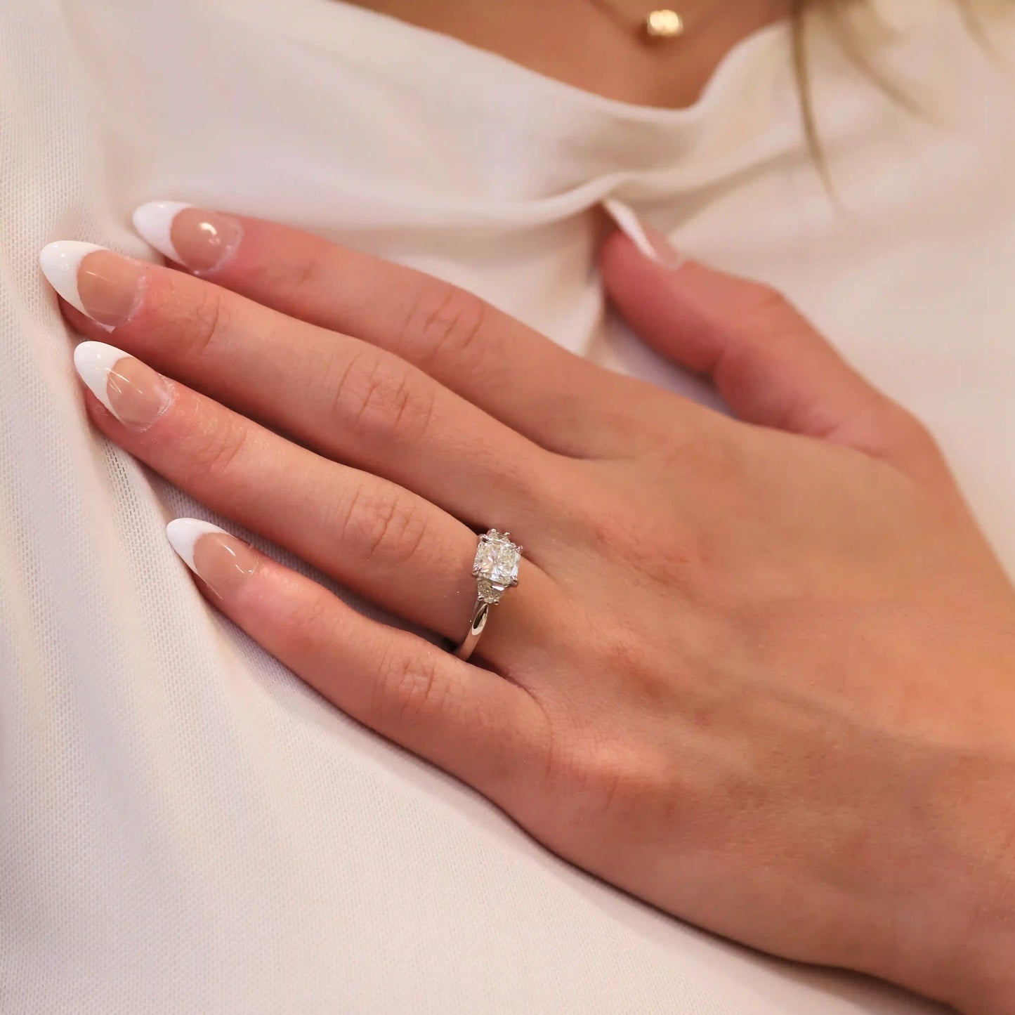 Cusion Cut Diamond Ring
