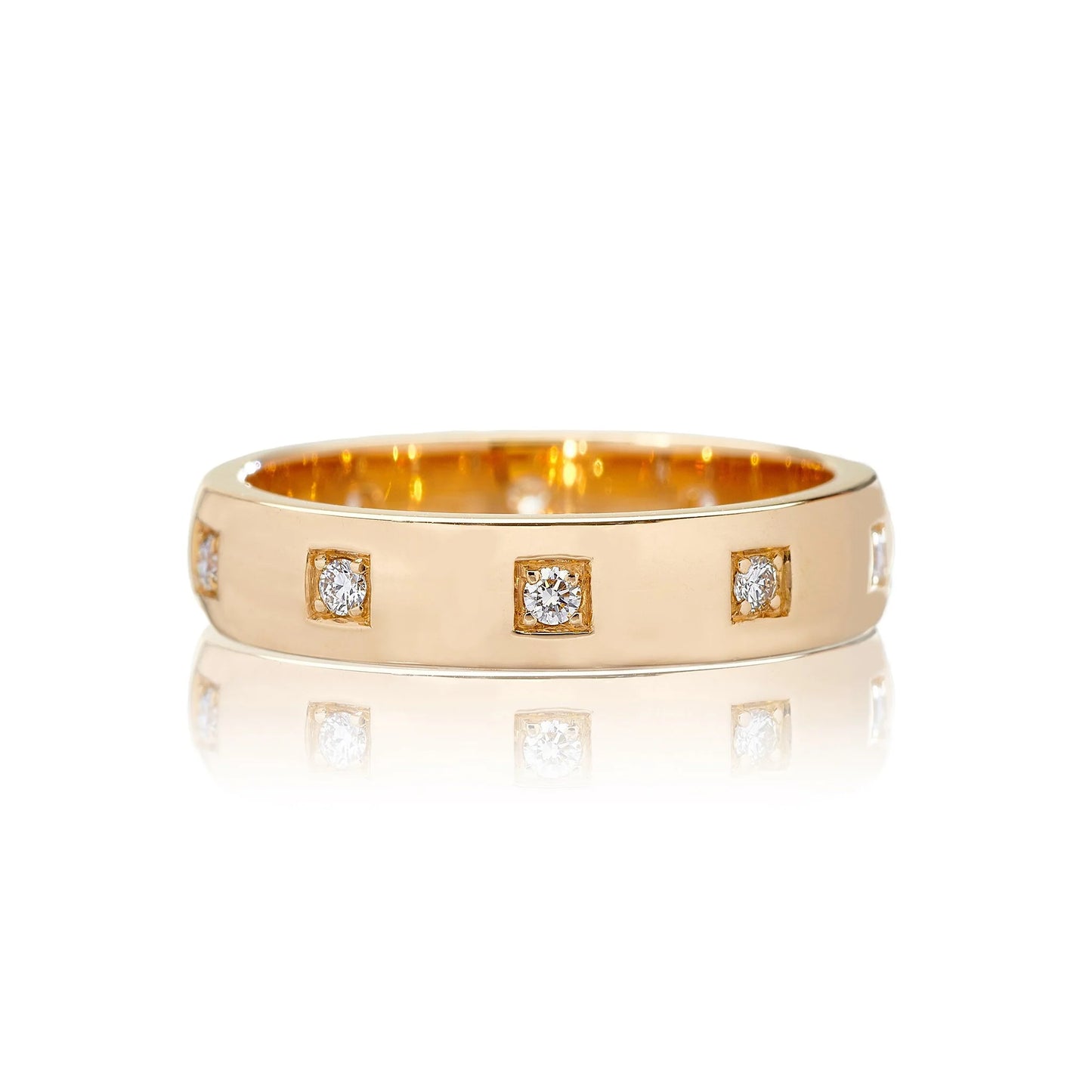Harper White Diamond Band