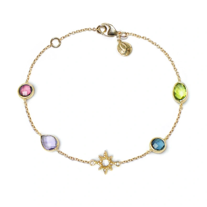Multicolor Starburst Lifesaver Bracelet