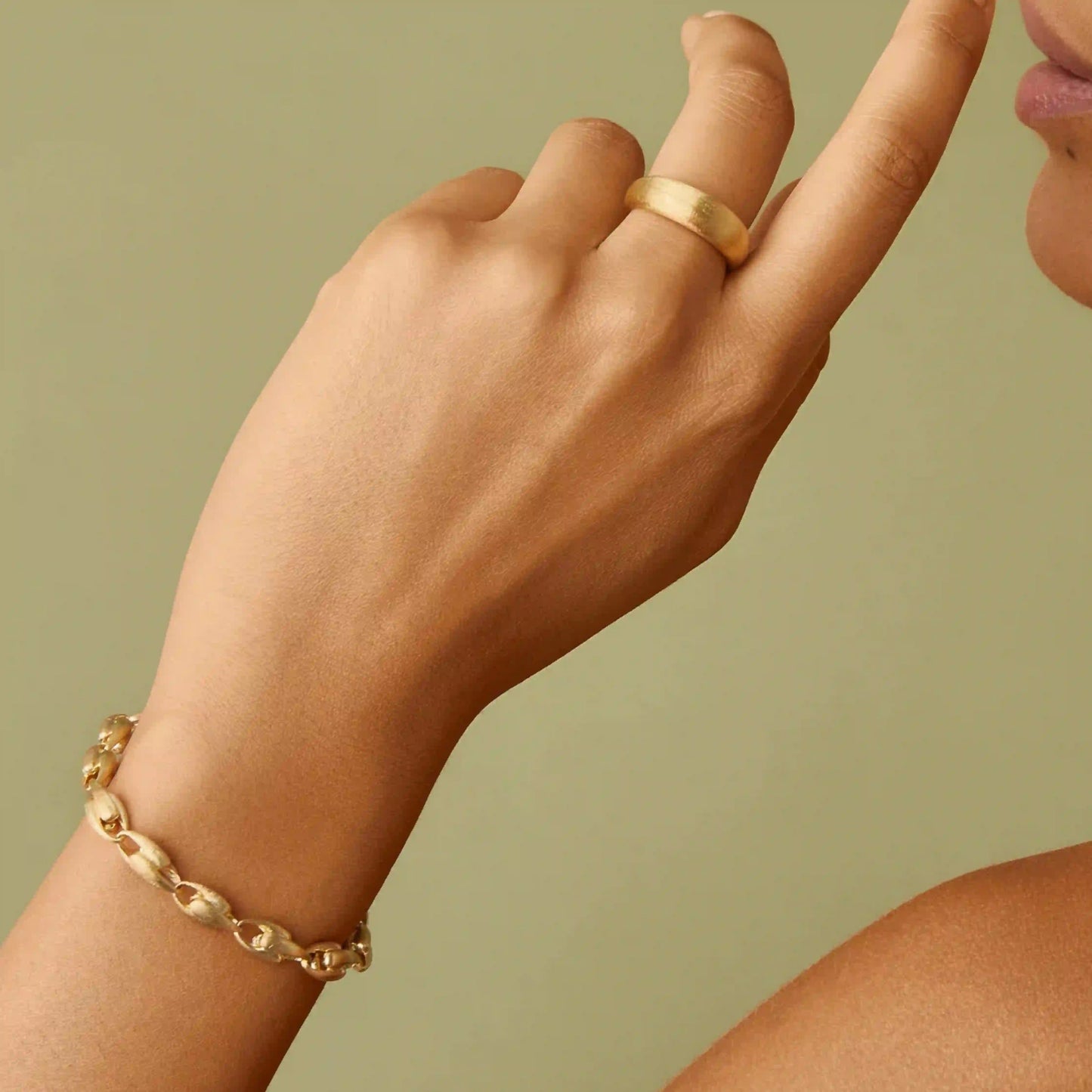 Yellow Gold Small Link Bracelet