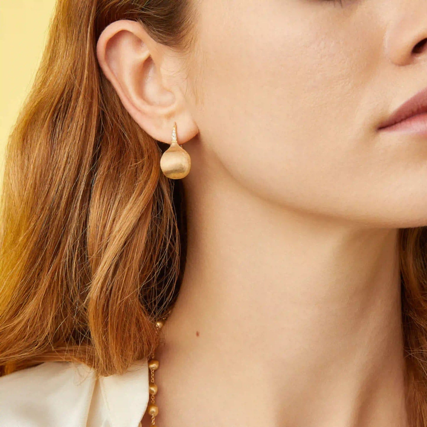 Gold Medium Drop Earrings