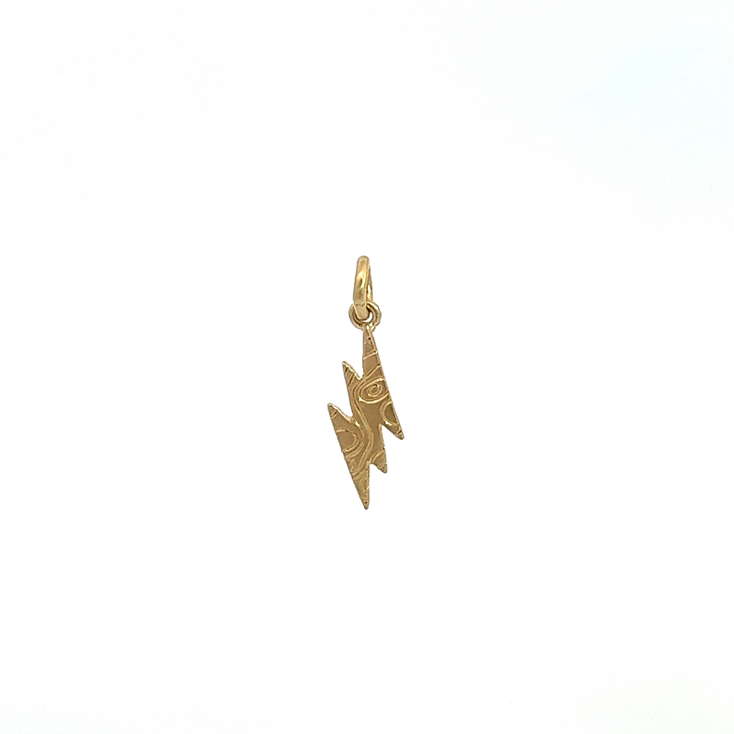 Yellow Gold Lightning Bolt Pendant