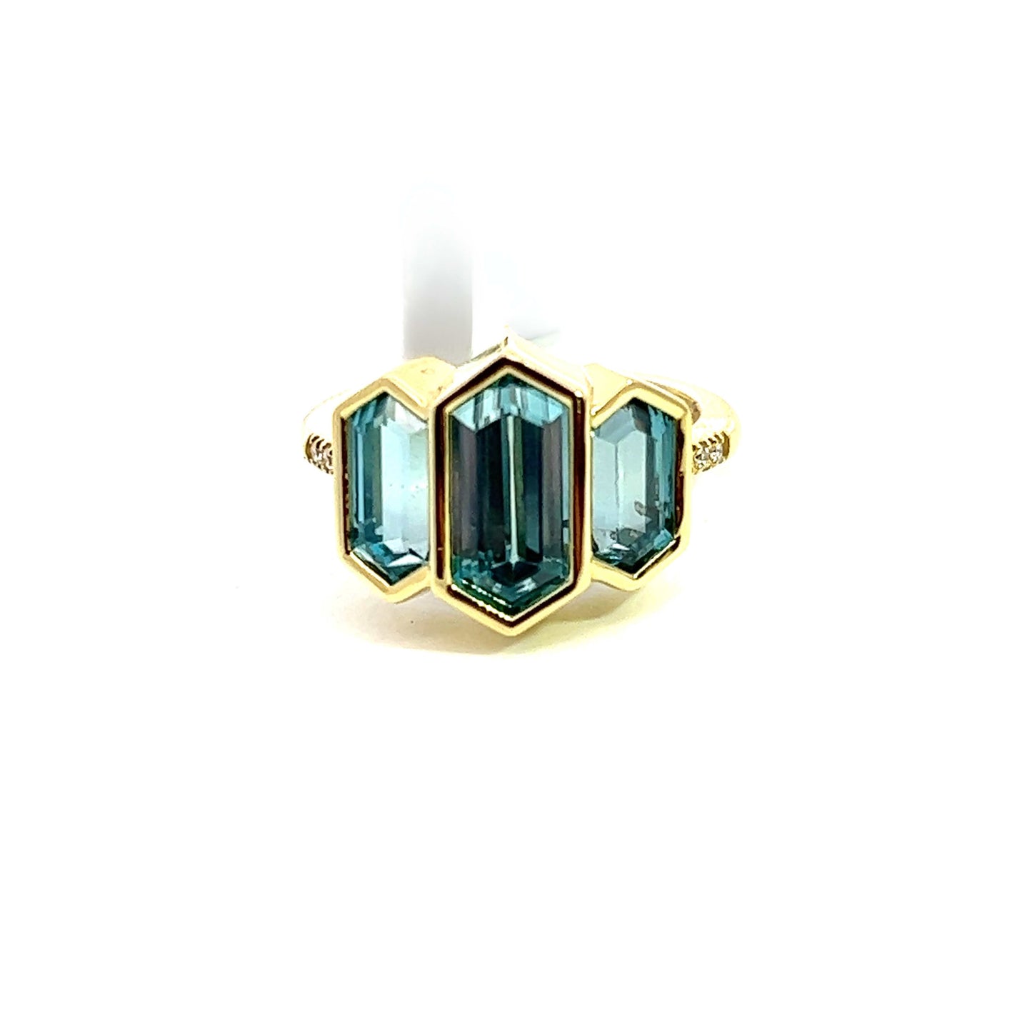 Blue Zircon Ring