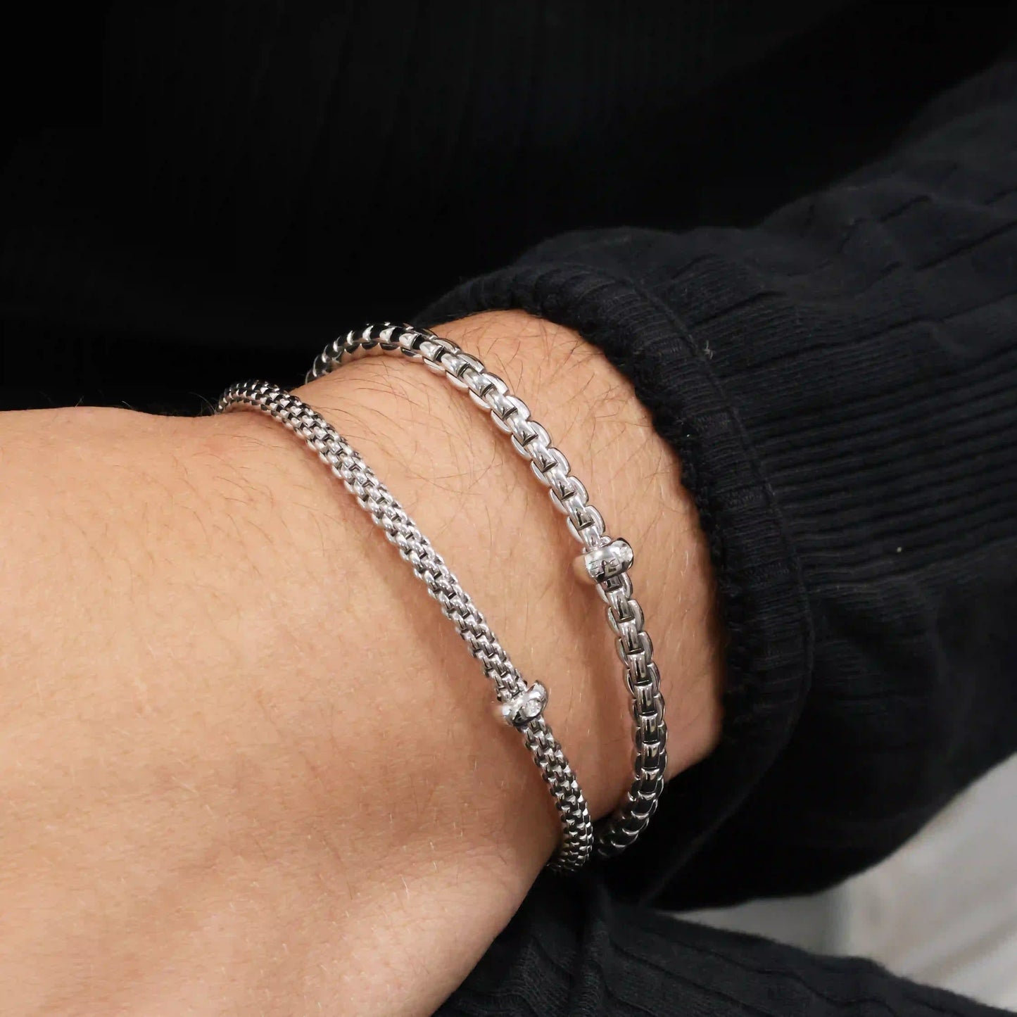 Flex'it Bracelet with a White Diamond