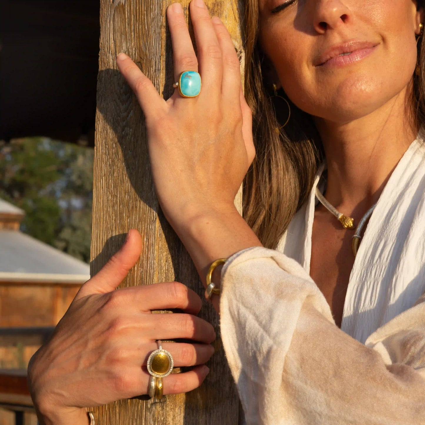 Gold & Turquoise Ring