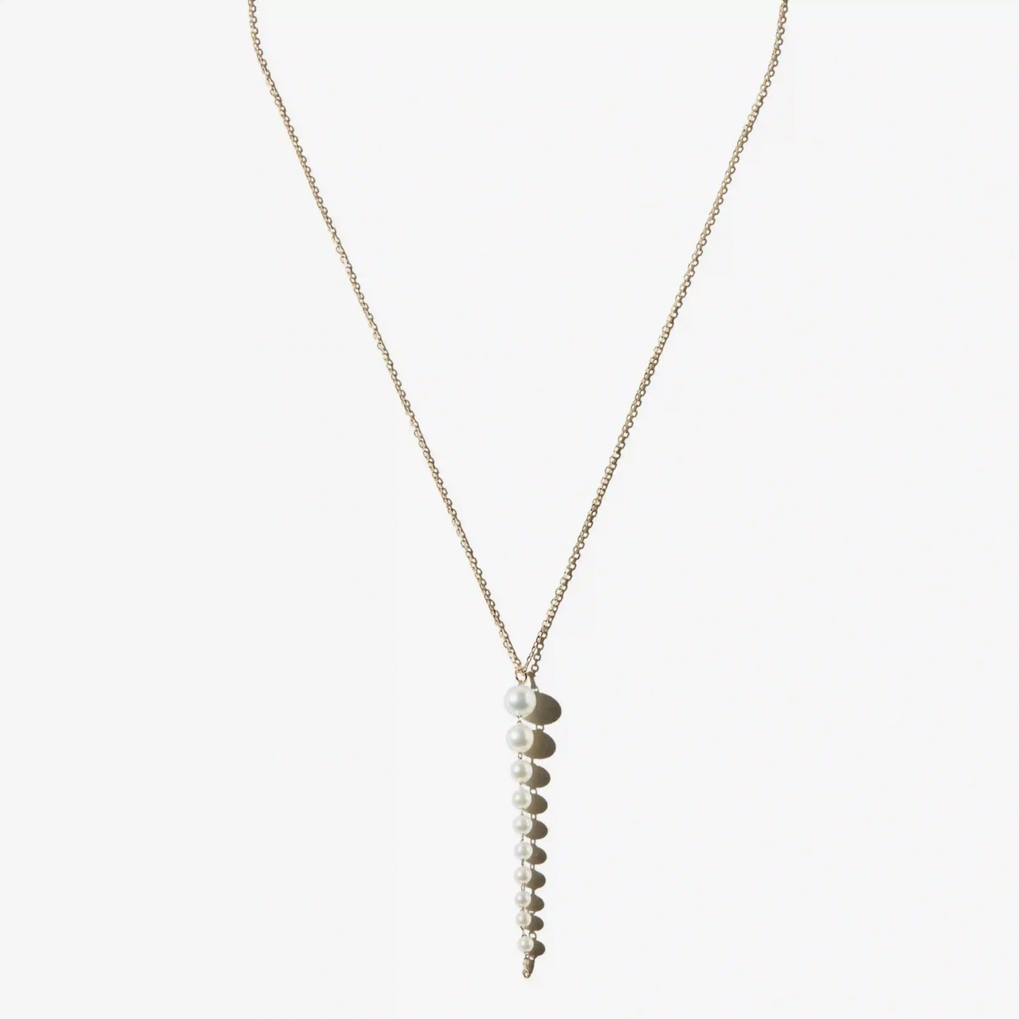 Mizuki Cascading Pearl Drop Necklace