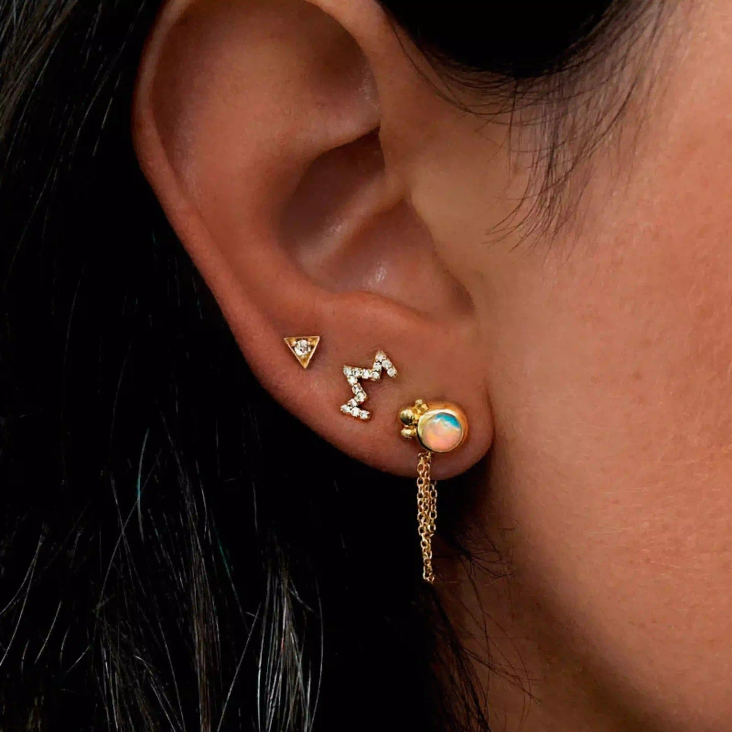 Zig Zag Single Stud