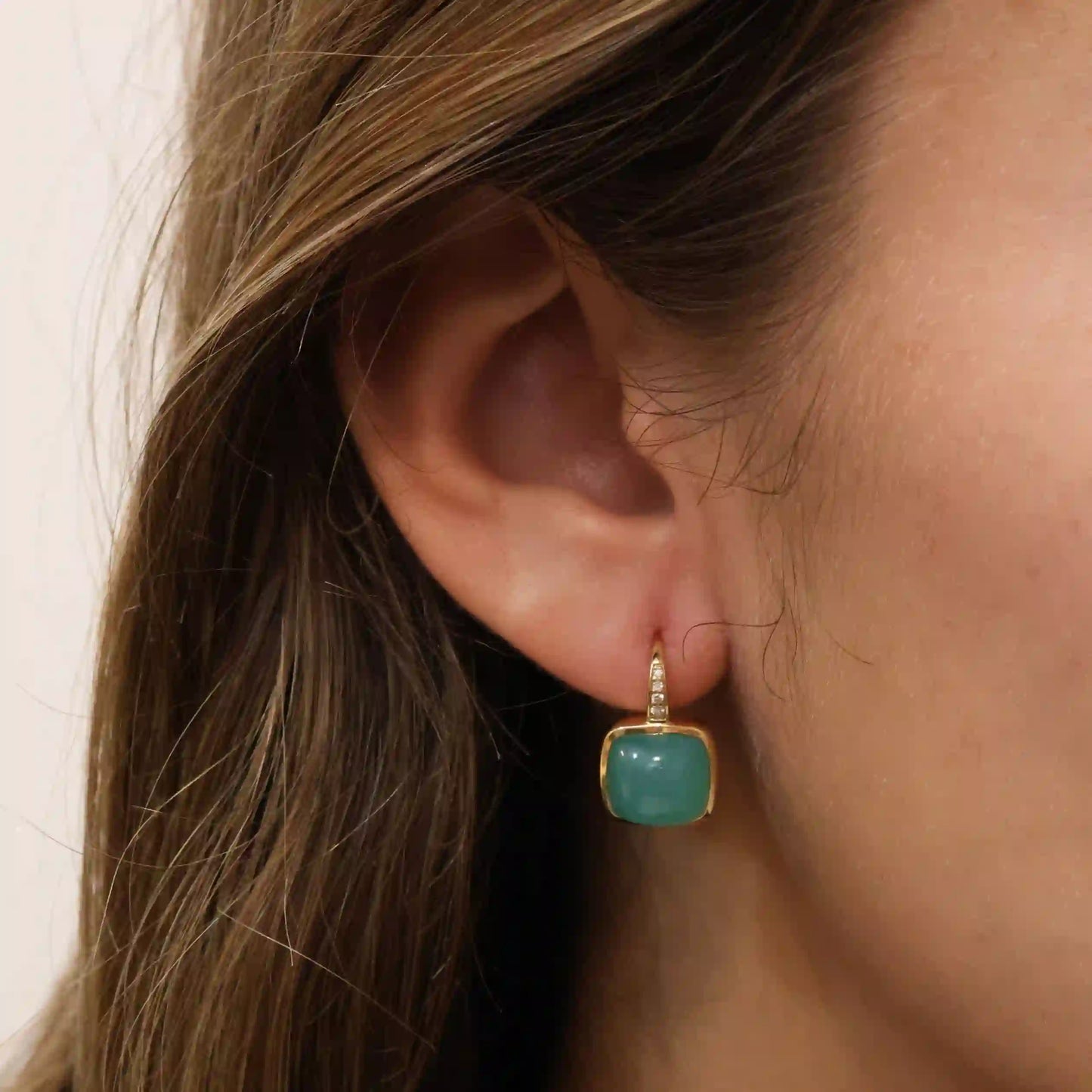 Syna Sugarloaf Cabochon Earrings