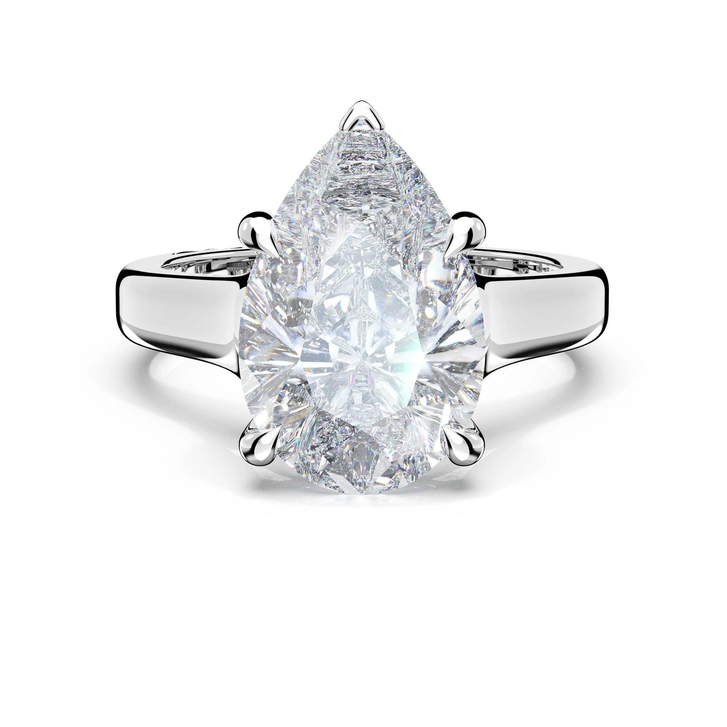 Tacori Founder's Collection | Pear Wide Band Solitaire Engagement Ring