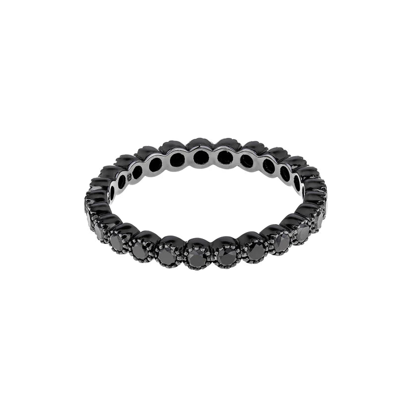 Black Diamond Blackened Gold Band
