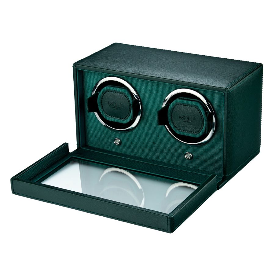 Double Watch Winder with Cover