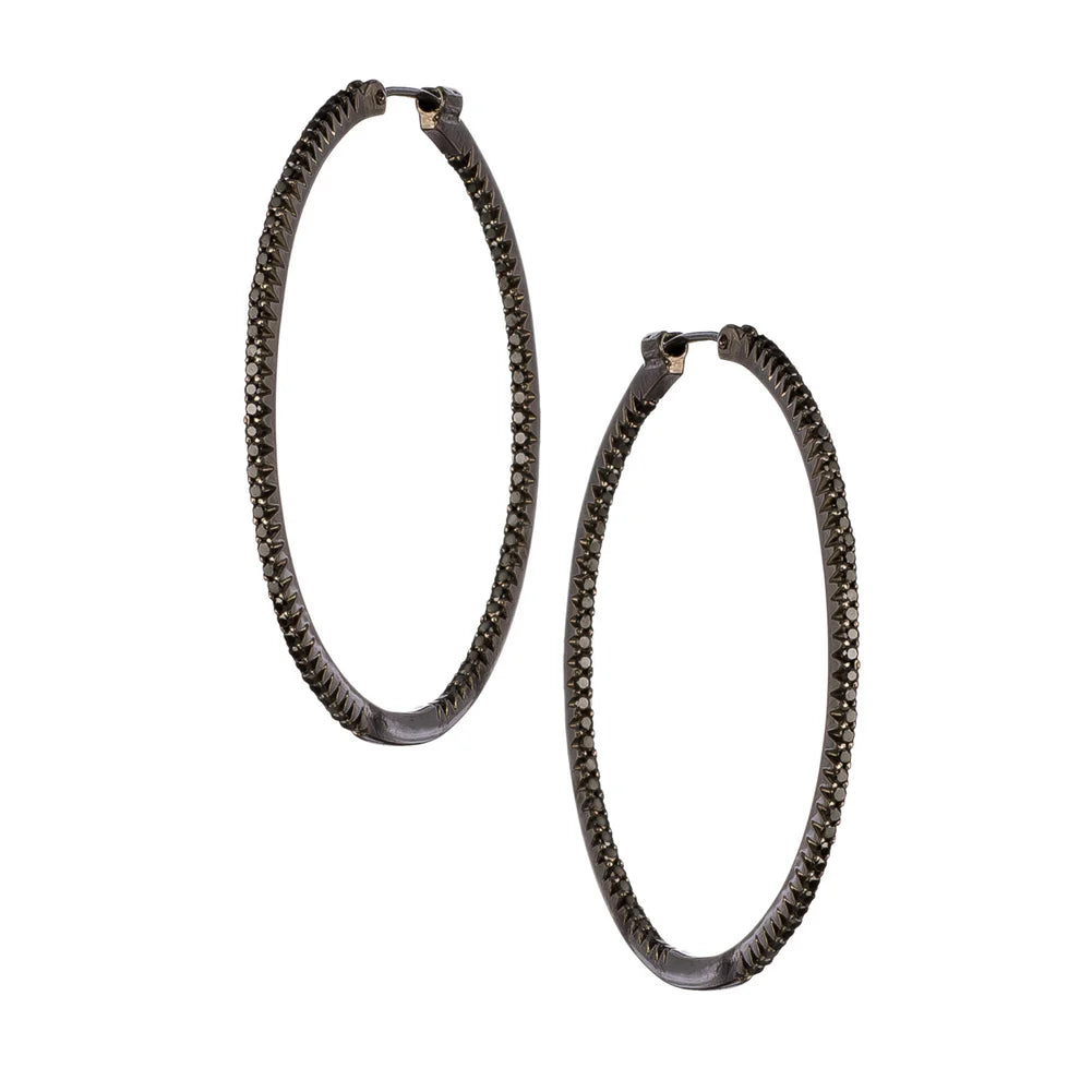 Black Diamond Large Hoops