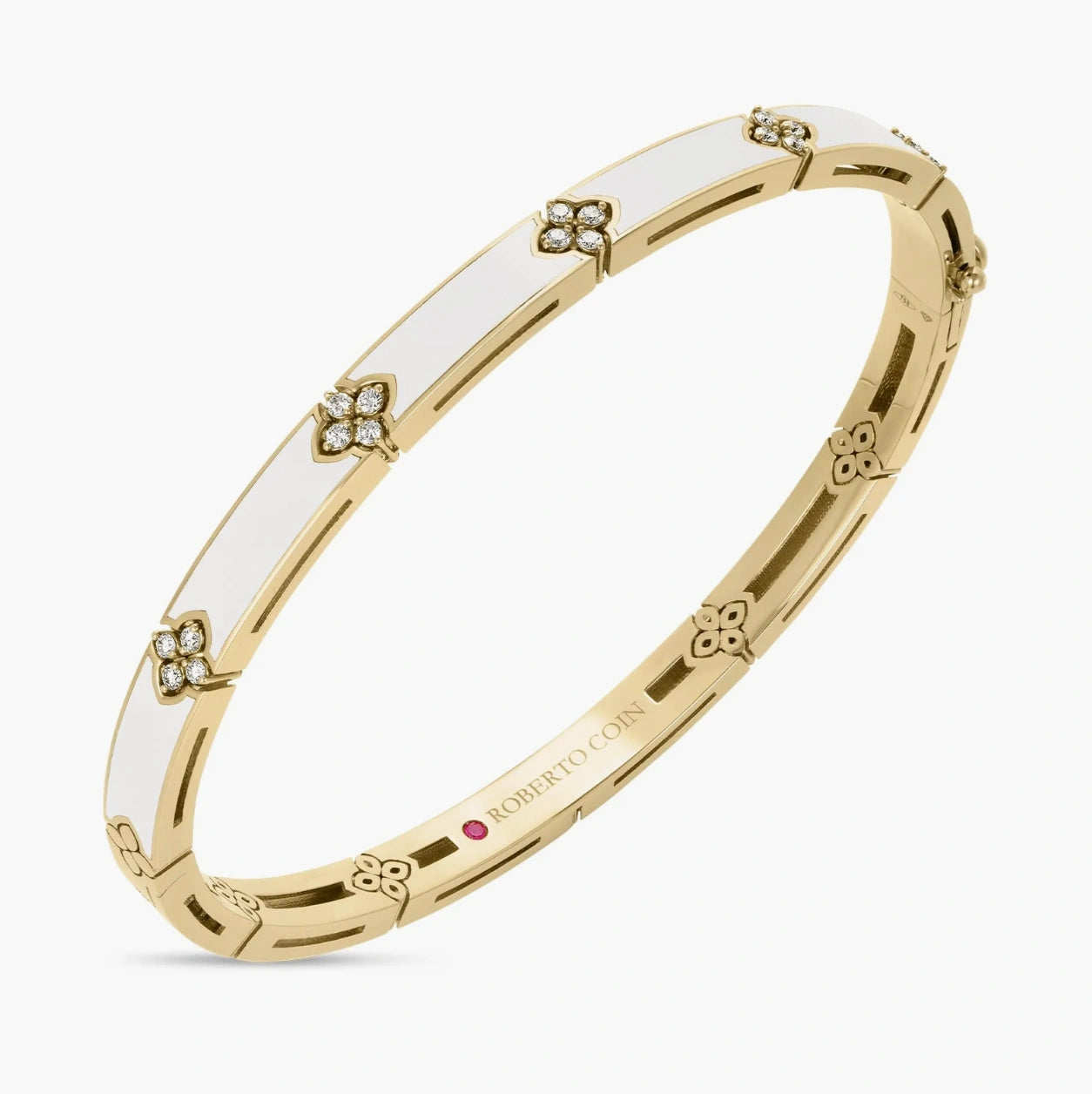 Diamond & Enamel Bangle