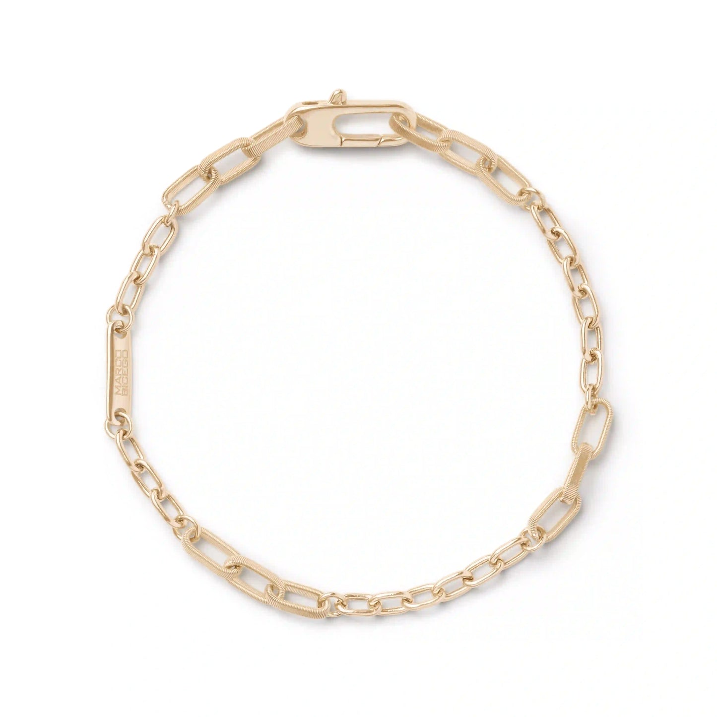 Gold Coil Small Link Bracelet