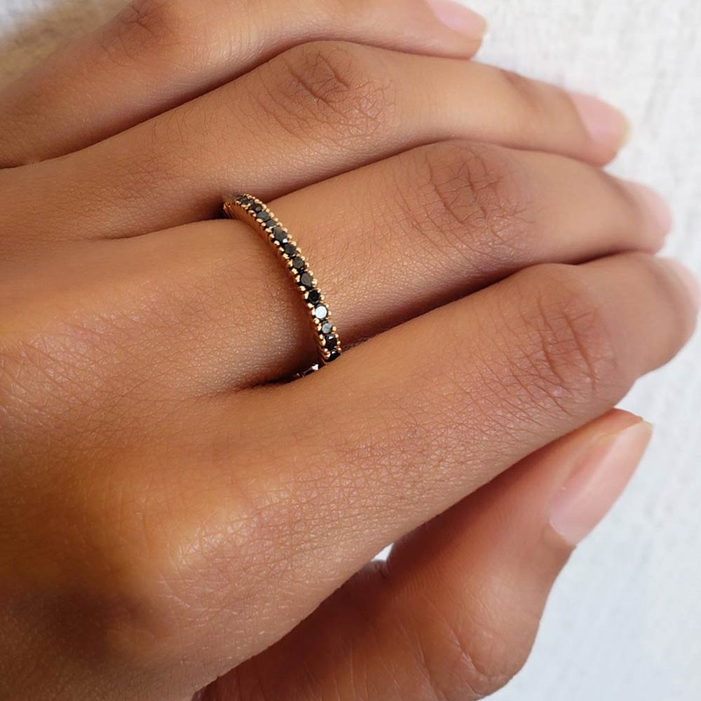 White & Black Diamond Band