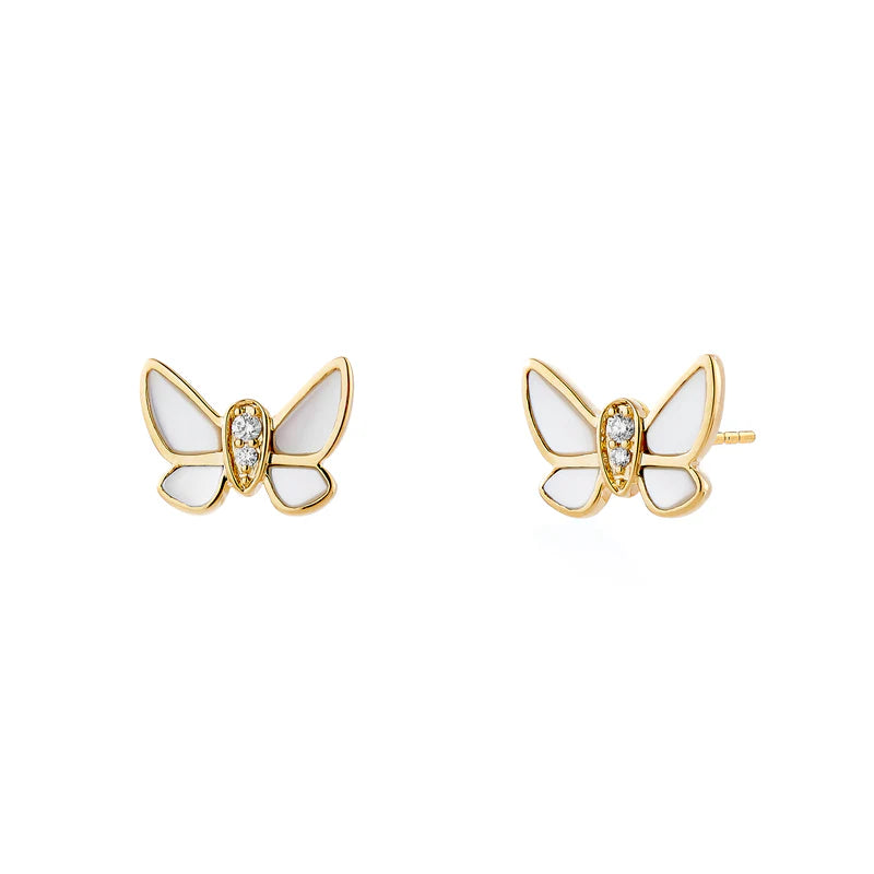 Pearl Butterfly Studs