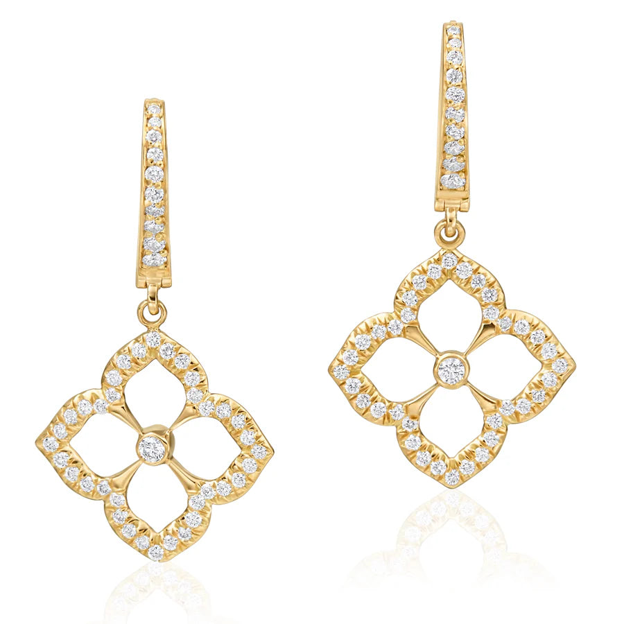 Gumuchian Lotus Pavé G Boutique Earrings