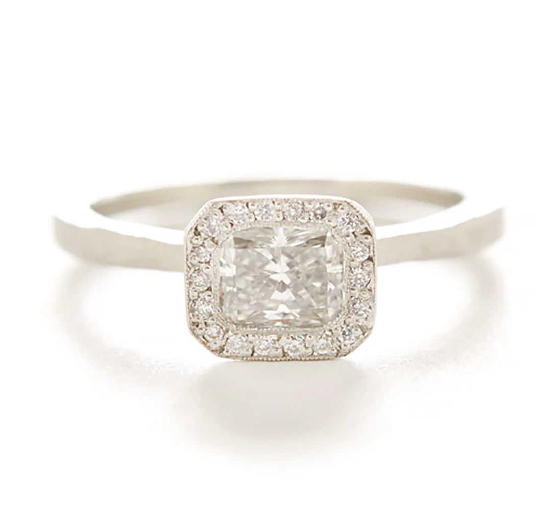 Jennifer Dawes Radiance Diamond Halo Ring