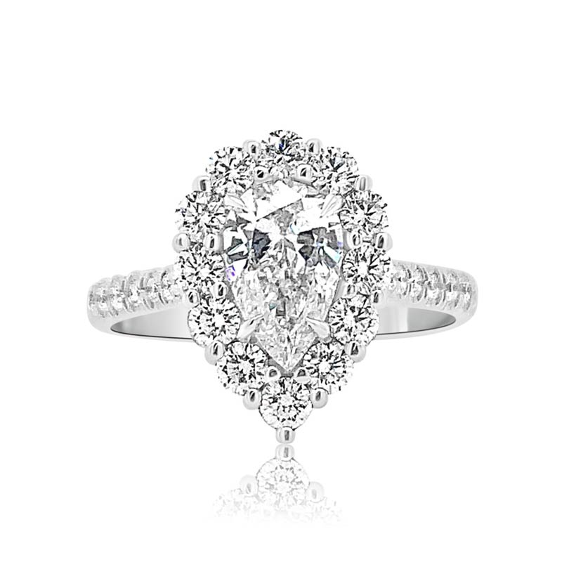 Pear Shape Diamond Engagement Ring