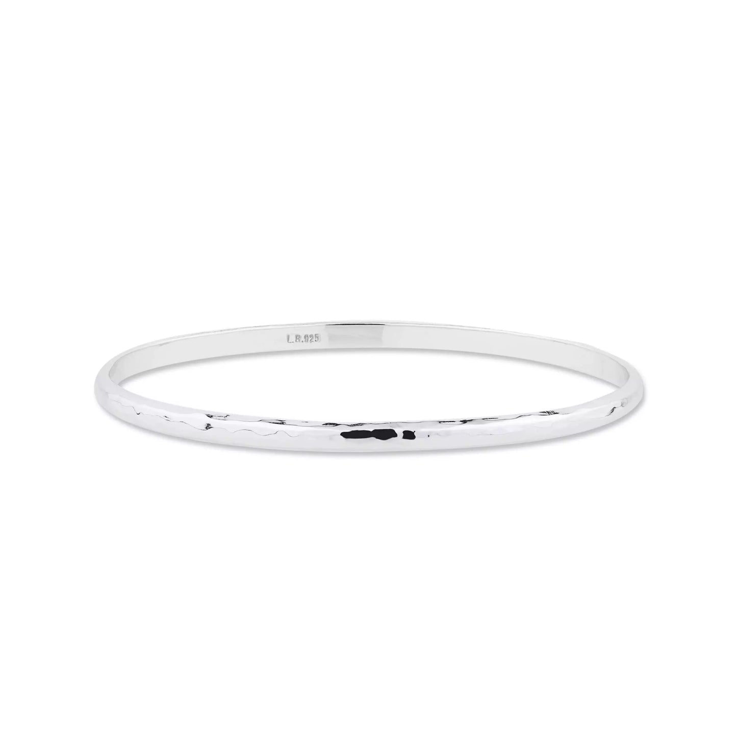 Rhodium Plated Silver Fusion Bangle
