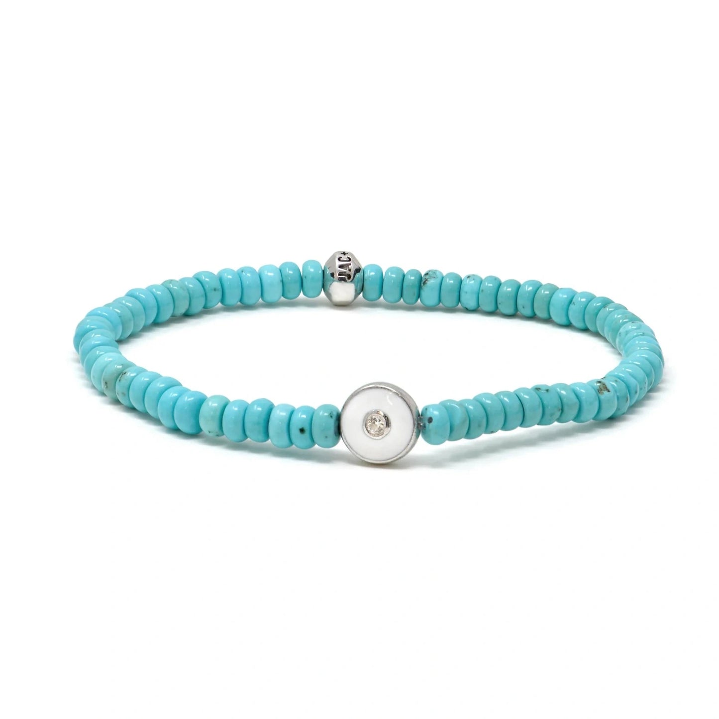 Turquoise Rondelle Enamel Bracelet