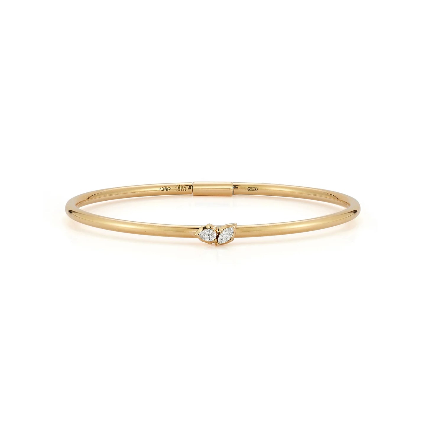 Two Stone Plié Bangle