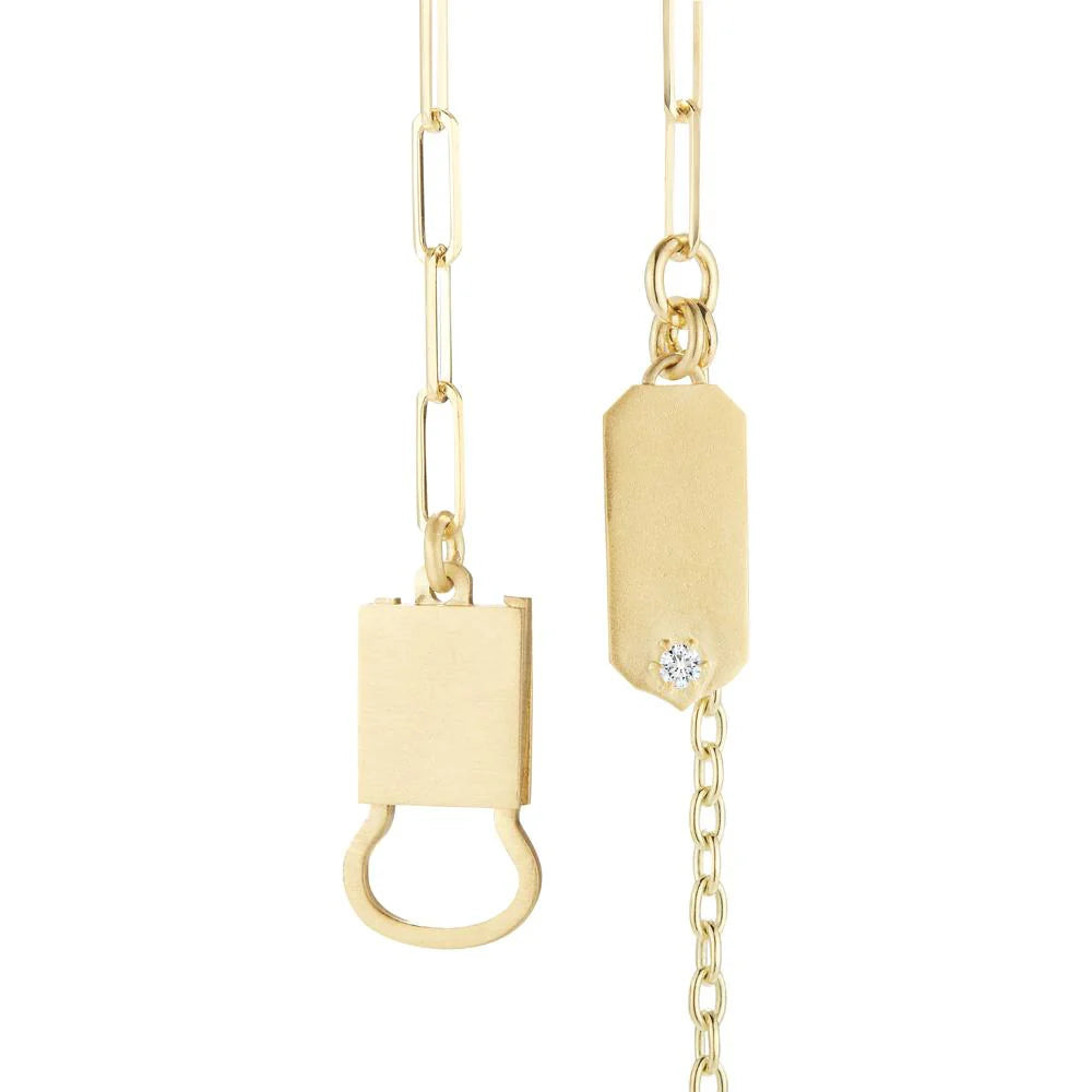 Gold Lariat Necklace