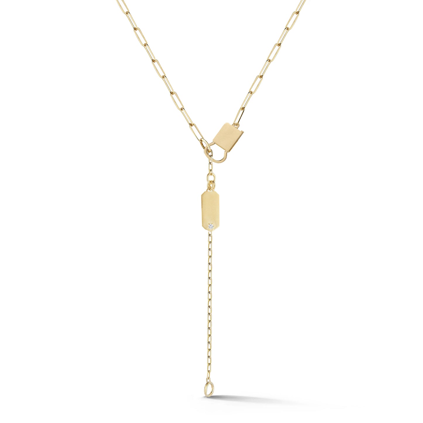 Gold Lariat Necklace