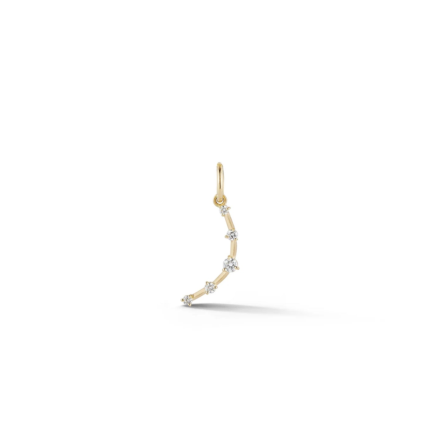 Mini Gold Crescent Charm