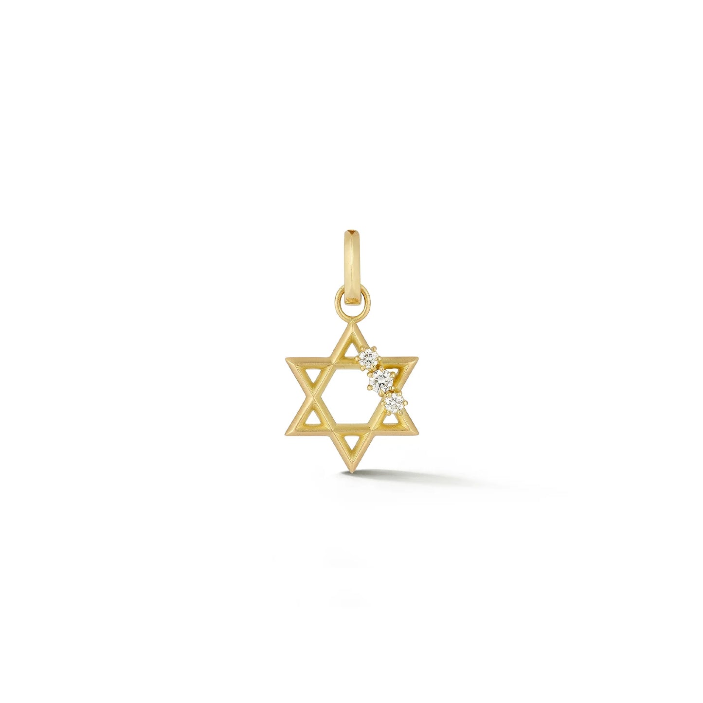 Gold Star of David Charm