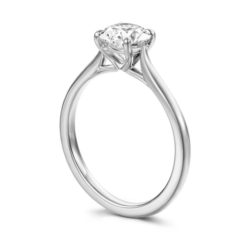 platinum diamond Vela engagement ring