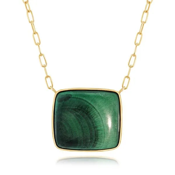 Malachite Cabochon Necklace