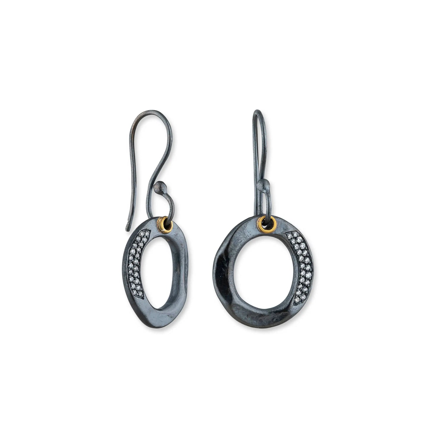 Oxidized Silver Earrings