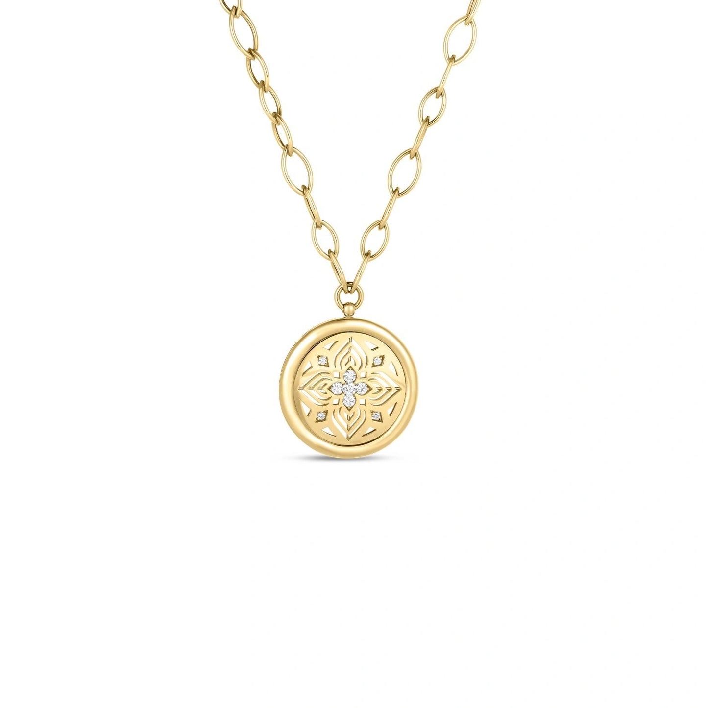 Flower Medallion Necklace