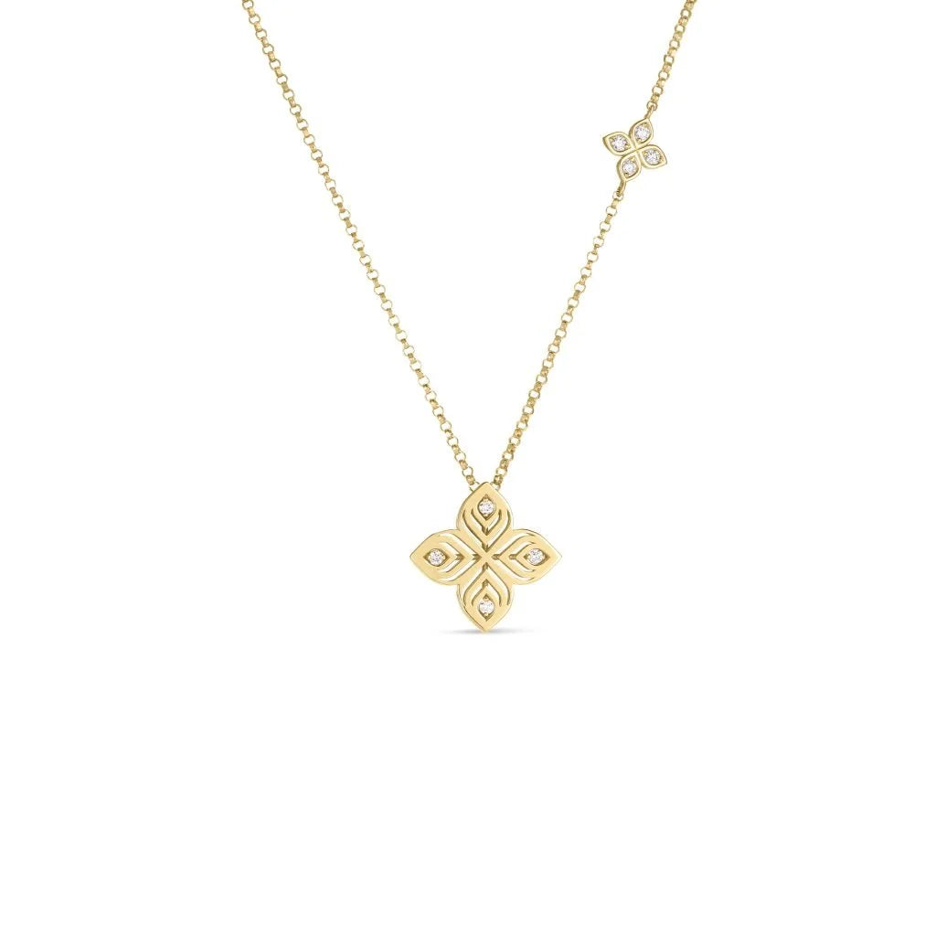 Diamond Flower Necklace