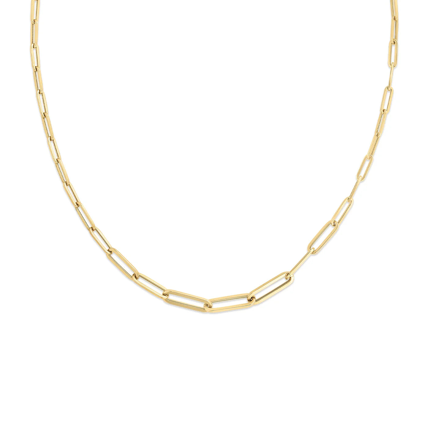 Gold Paperclip Necklace